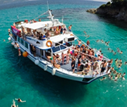 kavos boat party